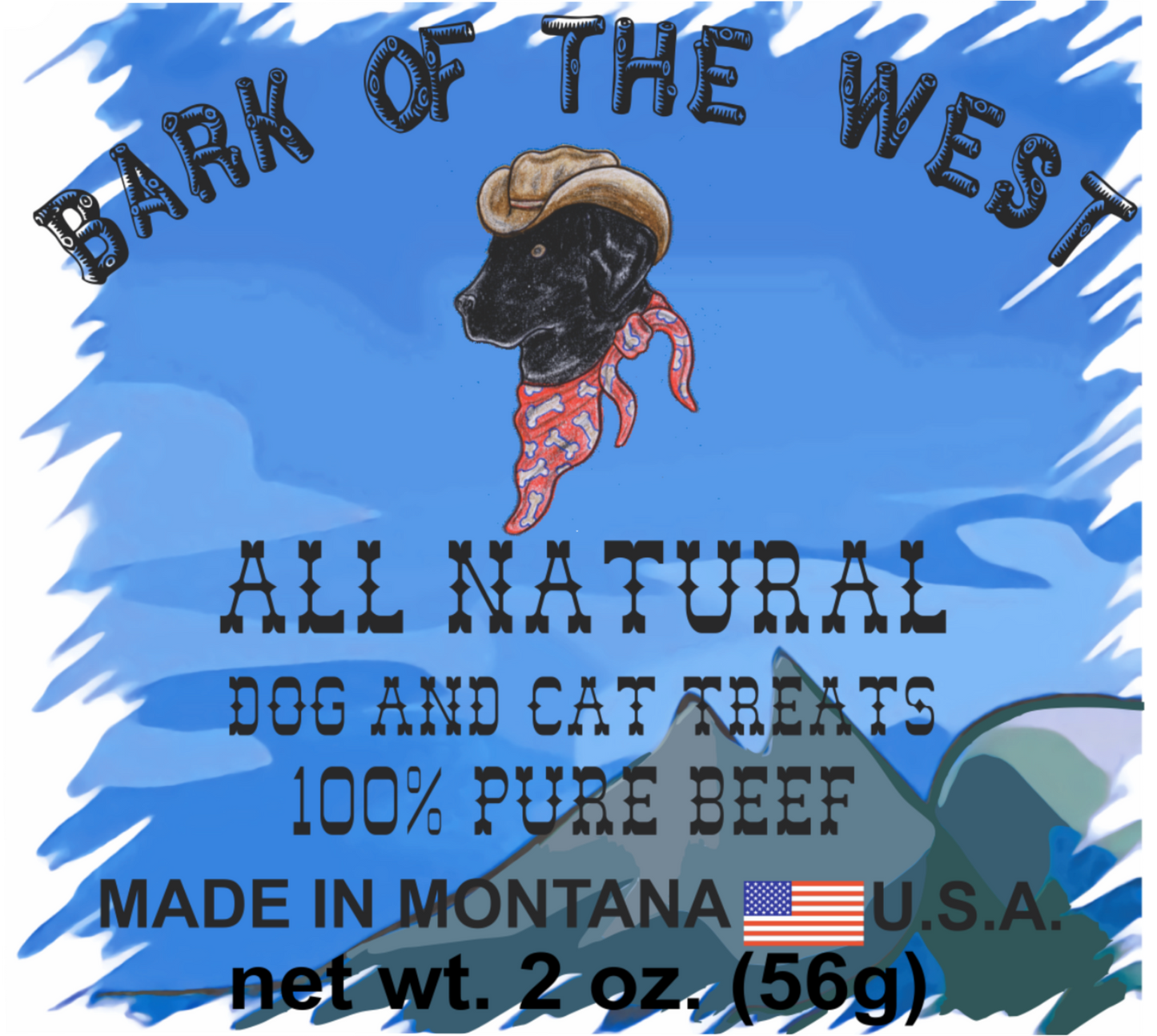 Beef Bark Dog & Cat Treats – 100% Natural Montana Beef